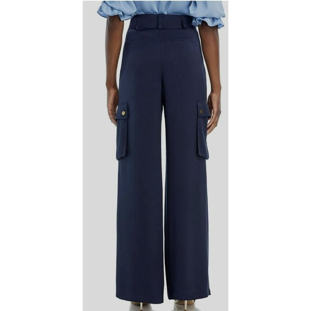 Ramy Brook Size 10 Emil High-Waisted Wide-Leg Cargo Pants NWT - Picture 4 of 11